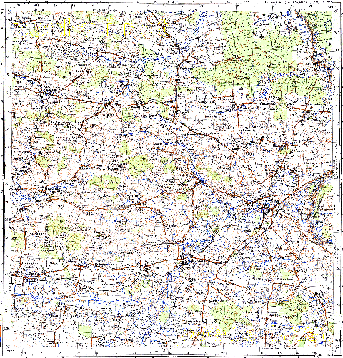 Топографічна карта M-34-048 (Волинська область) масштабу 1:100 000