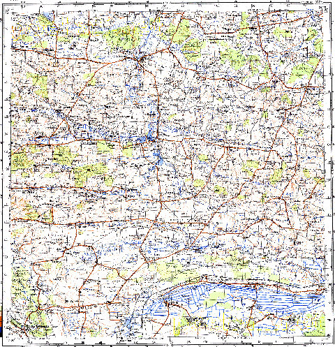 Топографічна карта M-34-060 (Волинська область) масштабу 1:100 000