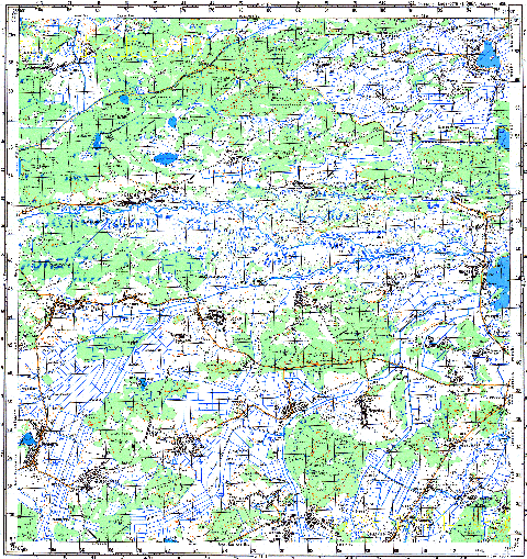 Топографічна карта M-35-003 (Волинська область) масштабу 1:100 000