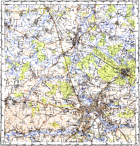 Топографічна карта M-35-039 (Волинська область) масштабу 1:100 000