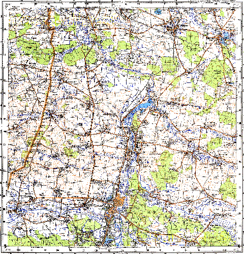 Топографічна карта M-35-049 (Волинська область) масштабу 1:100 000