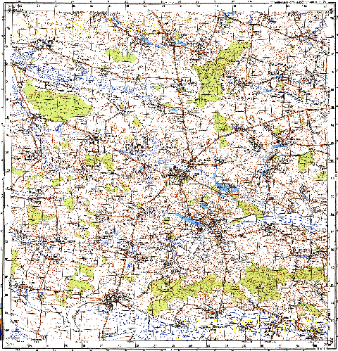Топографічна карта M-35-050 (Волинська область) масштабу 1:100 000