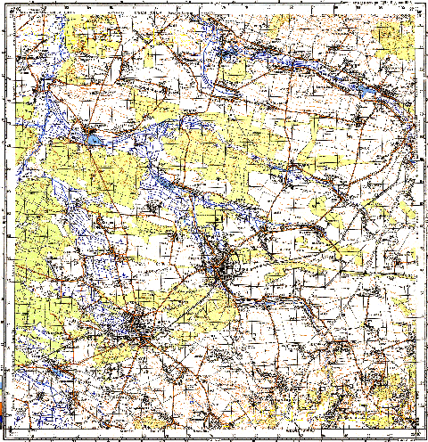 Топографічна карта M-35-063 (Волинська область) масштабу 1:100 000
