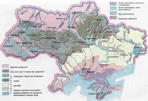 Карта грунтів України