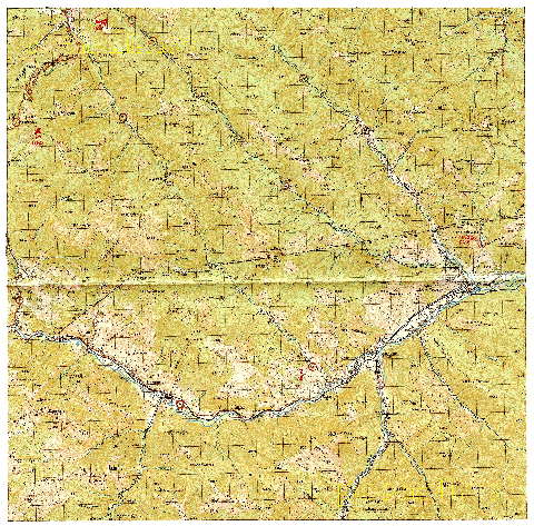 Топографічна карта L35-003-2 масштабу 1:50 000 (Українські Карпати)