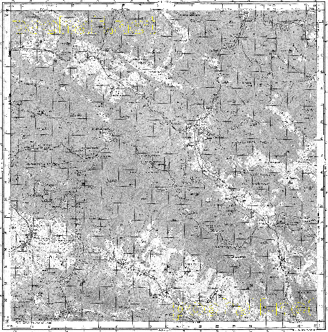 Топографічна карта M34-106-3 масштабу 1:50 000 (Українські Карпати)