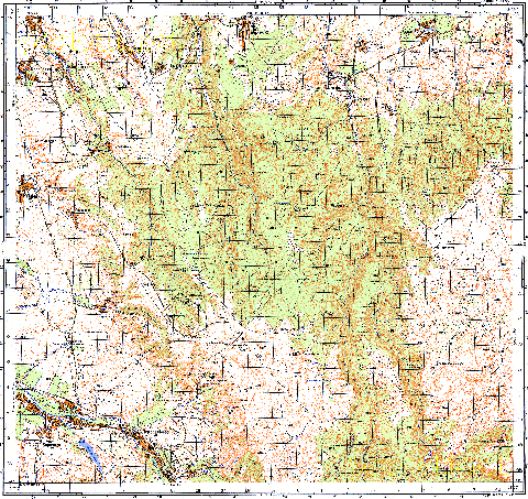 Топографічна карта L36-117-2 (Кримські гори) масштабу 1:50 000