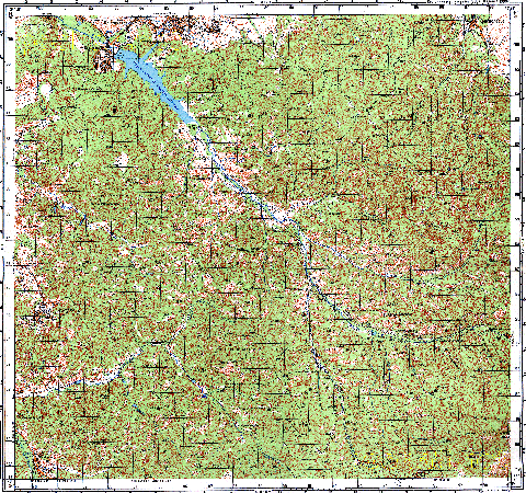 Топографічна карта L36-117-3 (Кримські гори) масштабу 1:50 000