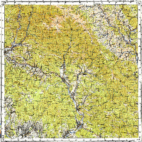 Топографічна карта M-34-131 (Закарпатська область) масштабу 1:100 000