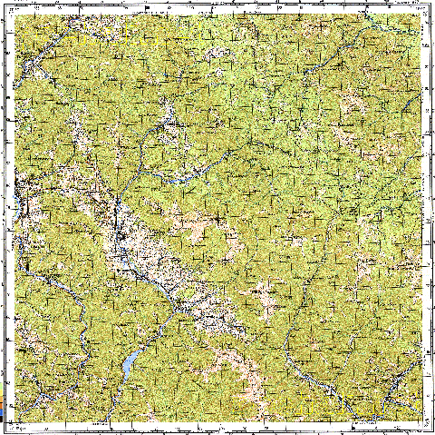 Топографічна карта M-34-132 (Закарпатська область) масштабу 1:100 000
