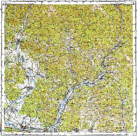 Топографічна карта M-34-144 (Закарпатська область) масштабу 1:100 000